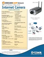 Preview for 2 page of D-Link SECURICAM Network DCS-3220G Specifications