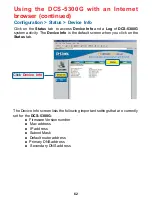 Предварительный просмотр 62 страницы D-Link SECURICAM Network DCS-5300G Manual