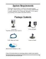 Preview for 2 page of D-Link SECURICAM Network DCS-900 Install Manual