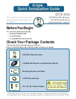 Preview for 1 page of D-Link SECURICAM Network DCS-950 Quick Installation Manual