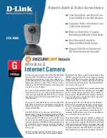 D-Link SECURICAM Network DCS-950G Specifications preview