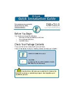 D-Link VisualStream DSB-C110 Quick Installation Manual предпросмотр