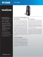 D-Link VoiceCenter DVX-2000MS Specifications preview