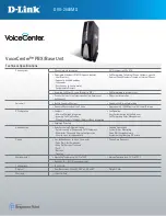 Предварительный просмотр 2 страницы D-Link VoiceCenter DVX-2000MS Specifications