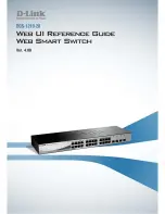 Предварительный просмотр 1 страницы D-Link Web Smart Switch DGS-1210-28 Reference Manual