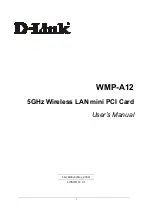 Preview for 1 page of D-Link WMP-A12 User Manual