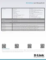 Предварительный просмотр 6 страницы D-Link xStack DES-3200-28P Datasheet