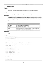 Предварительный просмотр 181 страницы D-Link xStack DGS-3200 Series Cli Manual