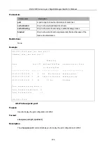 Предварительный просмотр 376 страницы D-Link xStack DGS-3200 Series Cli Manual