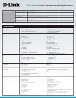 Предварительный просмотр 5 страницы D-Link xStack DGS-3420-28SC Specifications