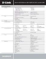 Preview for 4 page of D-Link xStack DGS-3426P Specifications