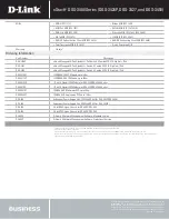 Preview for 5 page of D-Link xStack DGS-3426P Specifications