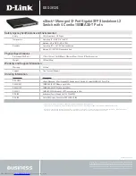 Preview for 3 page of D-Link xStack DGS-3612G series Specifications