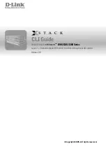 Предварительный просмотр 1 страницы D-Link xStack DWS-3200 Series Cli Manual