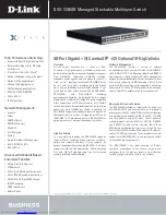 Preview for 1 page of D-Link xStack DXS-3350SR Specifications