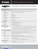 Preview for 2 page of D-Link xStack DXS-3350SR Specifications