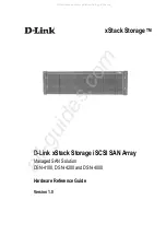 D-Link xStack Storage DSN-4100 Hardware Reference Manual предпросмотр