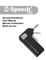 D-Parts B-Speech Tx2 User Manual preview