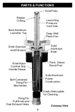 Preview for 8 page of D.T.Systems SUPER PRO Dummy Launcher Owner'S Manual