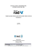 D-tect Systems Mini Rad-V Installation And Operating Instructions Manual preview
