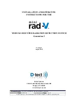 Preview for 1 page of D-tect Systems Mini Rad-V Installation And Operating Instructions Manual