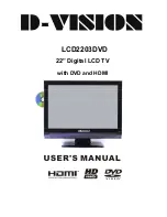 D-Vision LCD2203DVD User Manual preview