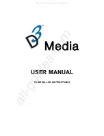 D3 Media LCD User Manual preview