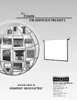 Da-Lite ADV DLX 120D Instruction Book preview