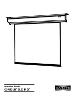 Da-Lite Contour Electrol Instruction Book предпросмотр