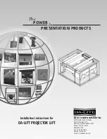 Da-Lite Da-lift 10M Installation Instructions preview