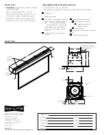 Preview for 2 page of Da-Lite LARGE ADVANTAGE DELUXE ELECTROL Specification Data