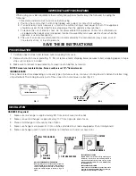 Preview for 2 page of Da-Lite SENIOR ELECTROL Instruction Book