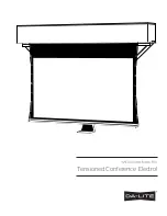 Preview for 1 page of Da-Lite Tensioned Conference Electrol Instruction Book