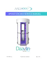 Preview for 1 page of Daavlin ML24000 Operation And Service Manual