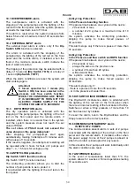 Предварительный просмотр 38 страницы DAB ACTIVE JI 62 Instruction For Installation And Maintenance