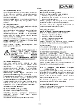 Предварительный просмотр 110 страницы DAB ACTIVE JI 62 Instruction For Installation And Maintenance