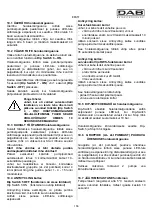 Предварительный просмотр 170 страницы DAB ACTIVE JI 62 Instruction For Installation And Maintenance