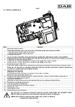 Предварительный просмотр 213 страницы DAB ACTIVE JI 62 Instruction For Installation And Maintenance