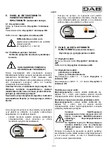 Preview for 215 page of DAB ACTIVE JI 62 Instruction For Installation And Maintenance