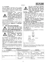 Предварительный просмотр 24 страницы DAB CM-G Instruction For Installation And Maintenance