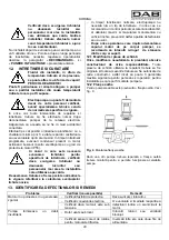 Предварительный просмотр 54 страницы DAB CM-G Instruction For Installation And Maintenance