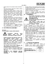 Предварительный просмотр 58 страницы DAB CM-G Instruction For Installation And Maintenance