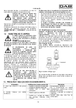 Предварительный просмотр 64 страницы DAB CM-G Instruction For Installation And Maintenance