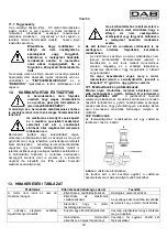 Предварительный просмотр 69 страницы DAB CM-G Instruction For Installation And Maintenance