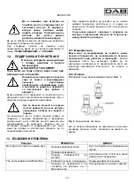 Предварительный просмотр 79 страницы DAB CM-G Instruction For Installation And Maintenance