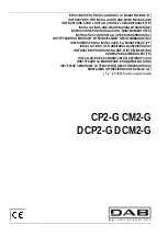 DAB CP2-G CM2-G Instruction For Installation And Maintenance preview