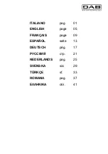 Preview for 3 page of DAB ESC plus 10T Instruction For Installation And Maintenance