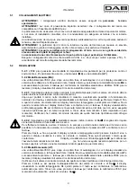 Preview for 6 page of DAB ESC plus 10T Instruction For Installation And Maintenance