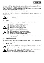 Preview for 9 page of DAB ESC plus 10T Instruction For Installation And Maintenance