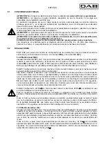 Preview for 18 page of DAB ESC plus 10T Instruction For Installation And Maintenance